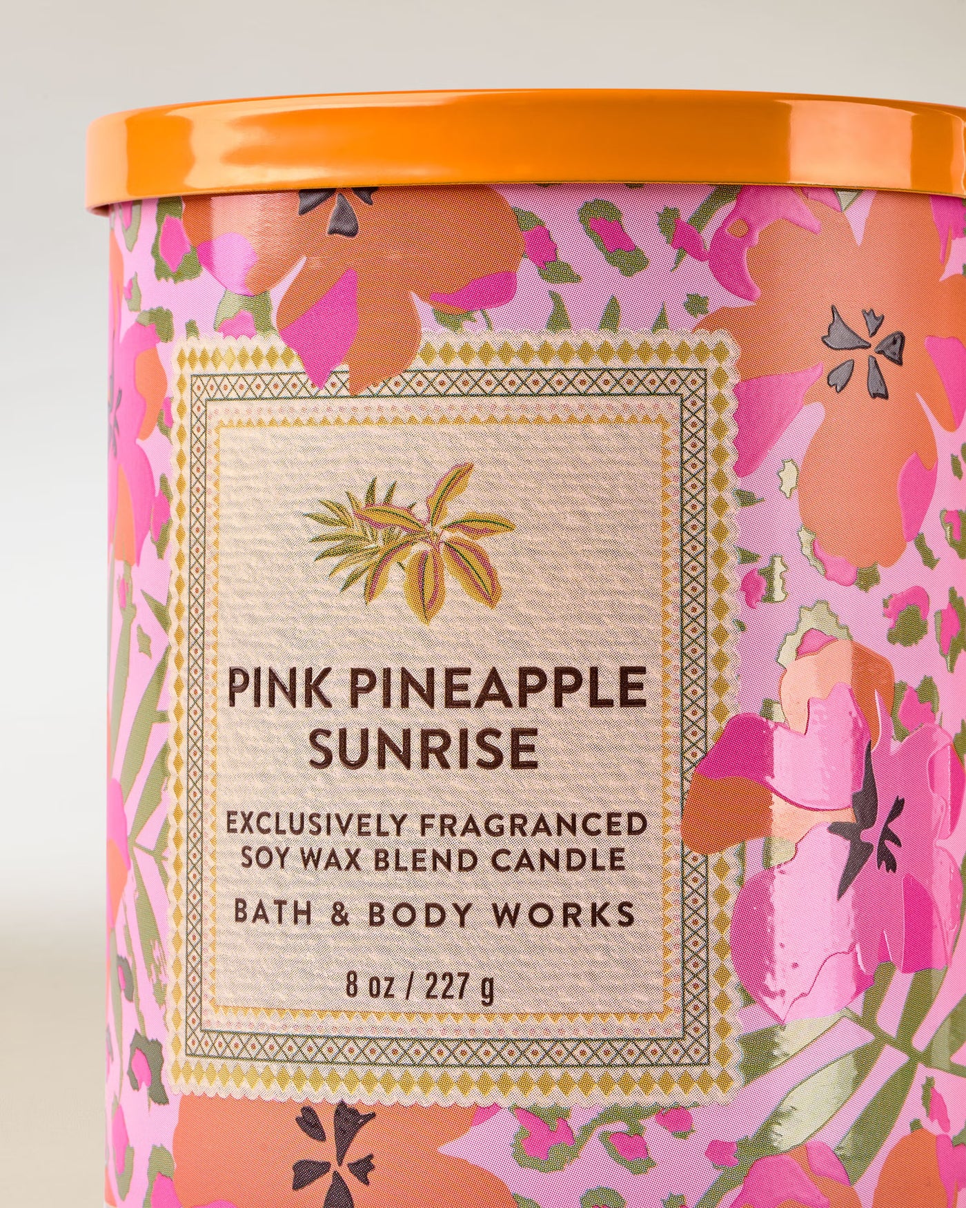 Pink Pineapple Sunrise Single Wick Candle