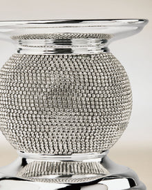 Bling Applique Pedestal 3-Wick Candle Holder